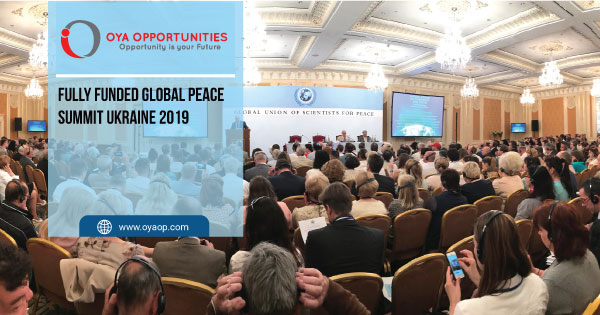 Fully Funded Global Peace Summit Ukraine 2019