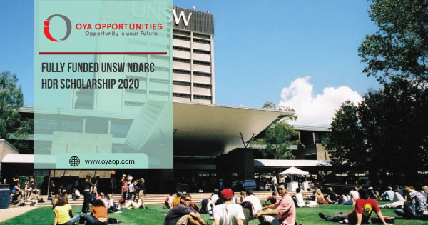 Fully Funded UNSW NDARC HDR scholarship 2020