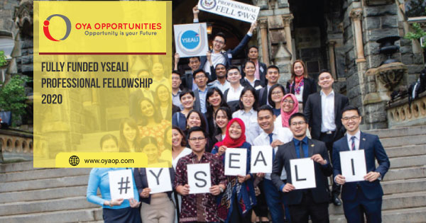 Fully Funded YSEALI Professional Fellowship 2020