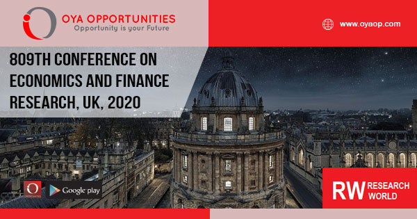 809th Conference on Economics and Finance Research, UK