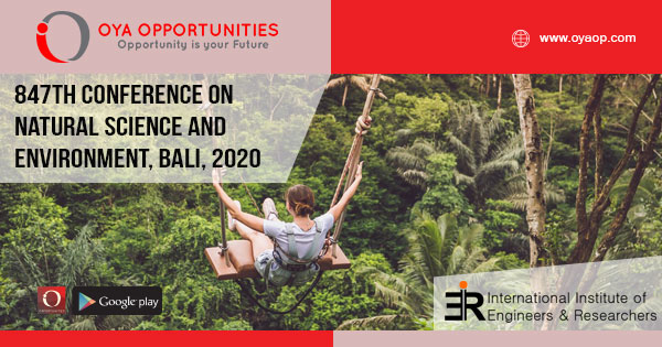 847th Conference on Natural Science and Environment