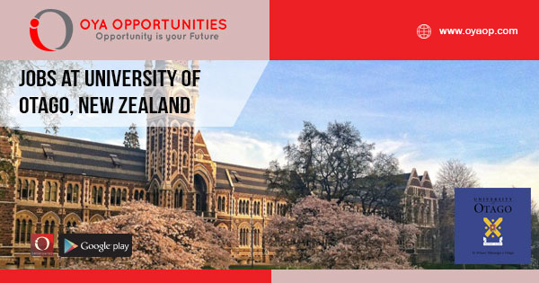 Jobs at University of Otago, New Zealand