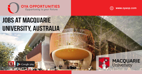 Jobs at Macquarie University, Australia