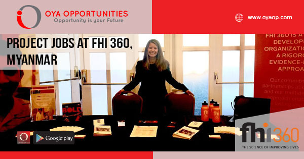 Project Jobs at FHI 360, Myanmar