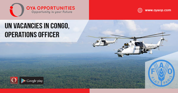 UN Vacancies in Africa, Operations Officer
