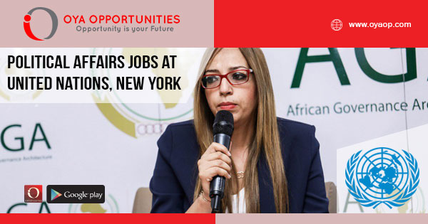 Political Affairs jobs at United Nations, New York