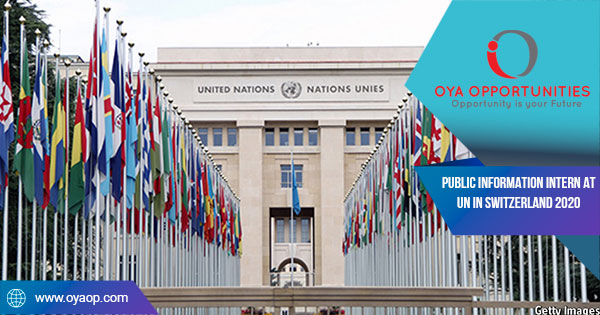 Public Information Intern at UN in Switzerland 2020