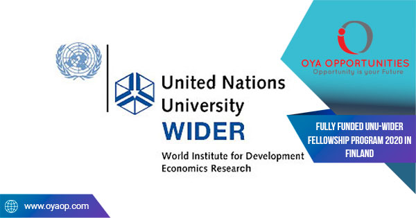 Fully Funded UNU-WIDER Fellowship Program 2020 in Finland