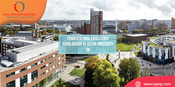 Funded Global Excellence Scholarship at Aston University UK
