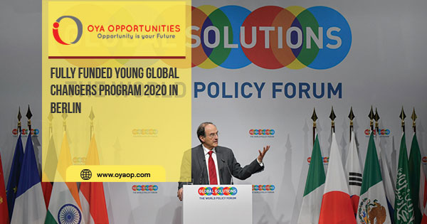 Fully Funded Young Global Changers Program 2020 in Berlin