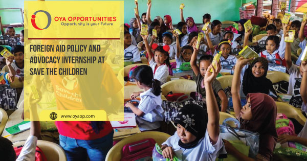 Foreign Aid Policy and Advocacy Internship at Save the Children