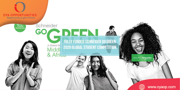 Fully Funded Schneider Go Green 2020 Global Student Competition