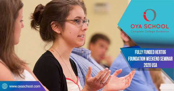 Fully Funded Hertog Foundation Weekend Seminar 2020 USA
