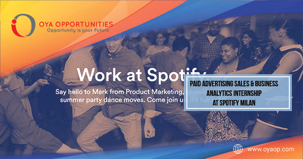 Paid Advertising Sales & Business Analytics Internship at Spotify Milan