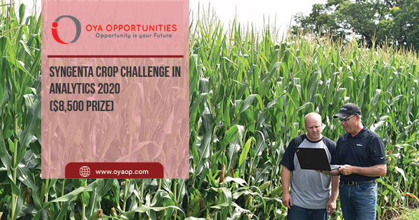 Syngenta Crop Challenge in Analytics 2020 ($8,500 Prize)