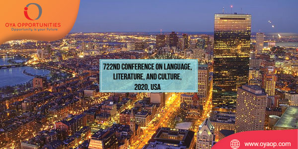 722nd Conference on Language, Literature, and Culture, 2020, USA