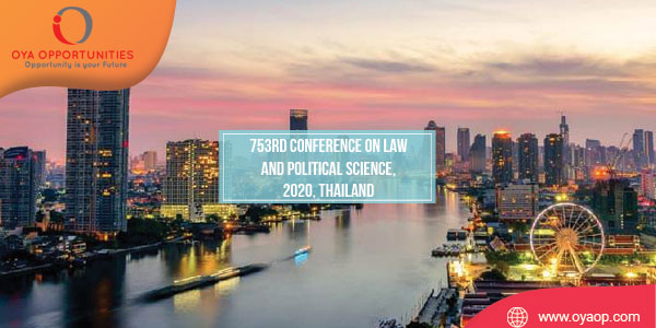 753rd Conference on Law and Political Science, 2020, Thailand