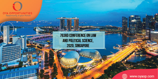763rd Conference on Law and Political Science, 2020, Singapore
