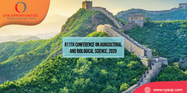 811th Conference on Agricultural and Biological Science, 2020