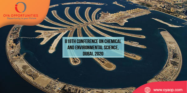 818th Conference on Chemical and Environmental Science, Dubai
