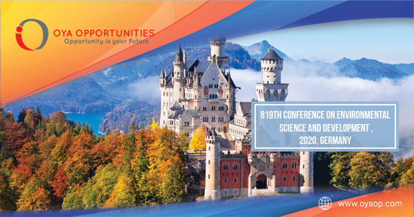 819th Conference on Environmental Science ,2020, Germany