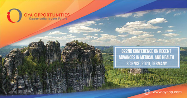 822nd Conference on Medical and Health Science, 2020, Germany