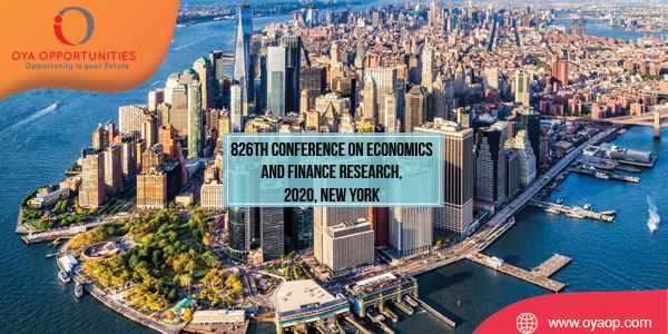 826th Conference on Economics and Finance Research, 2020, New York