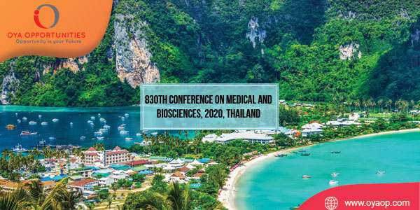 830th Conference on Medical and Biosciences, 2020, Thailand