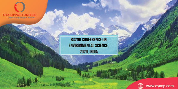 832nd Conference on Environmental Science, 2020, India