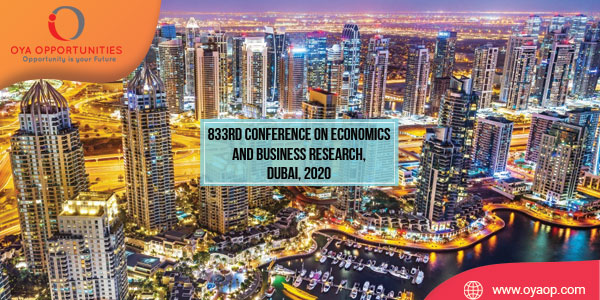 833rd Conference on Economics and Business, 2020, Dubai