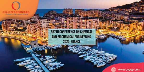 857th Conference on Chemical and Biochemical Engineering, France
