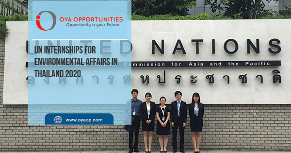UN Internships for Environmental Affairs in Thailand 2020