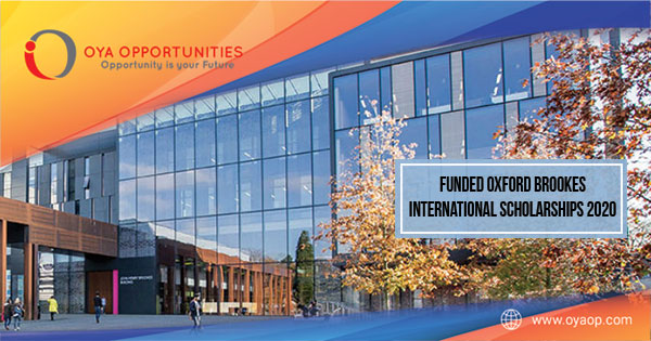 Funded Oxford Brookes International Scholarships 2020