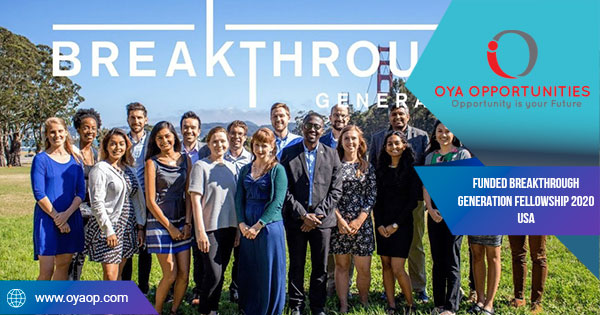 Funded Breakthrough Generation Fellowship 2020 USA
