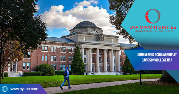 John M Belk Scholarship at Davidson College USA