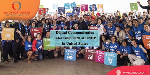 Digital Communication Internship 2020 at UNDP in United States