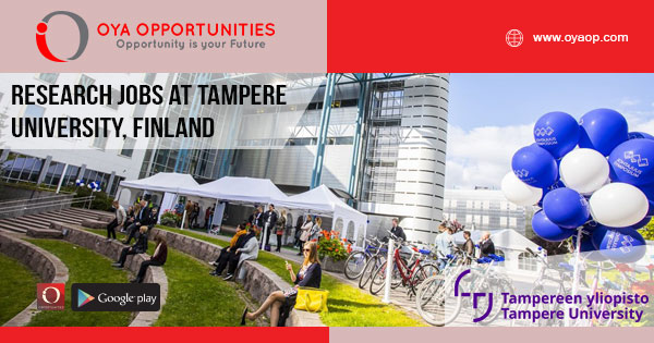Jobs at Tampere University, Finland