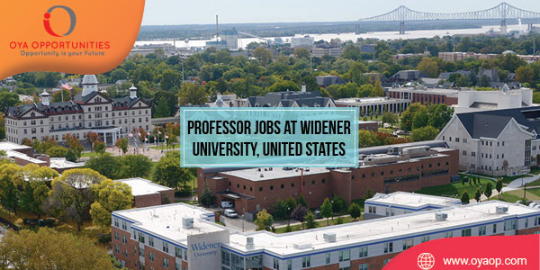 Professor Jobs at Widener University, United States