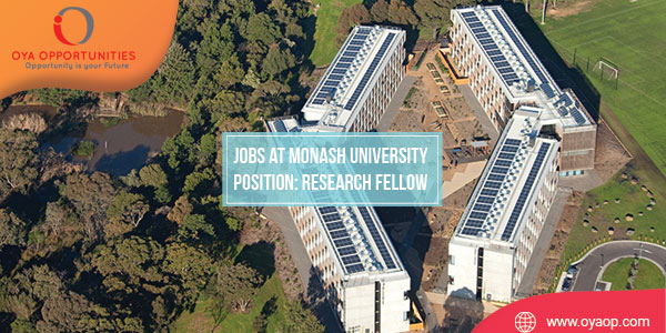 Research Job at Monash University, Australia
