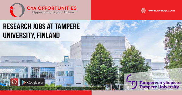 Research Jobs at Tampere University, Finland