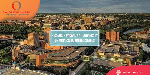 Research Vacancy at University of Minnesota, United States