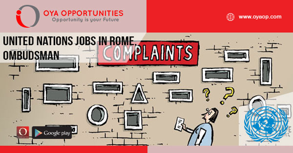 United Nations Jobs in Rome, Ombudsman
