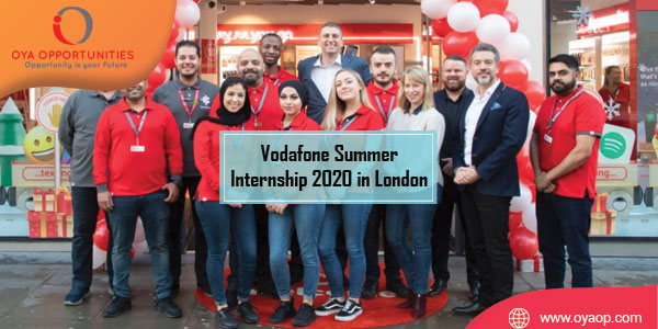 Vodafone Summer Internship 2020 in London