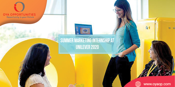 Summer Marketing Internship at Unilever 2020
