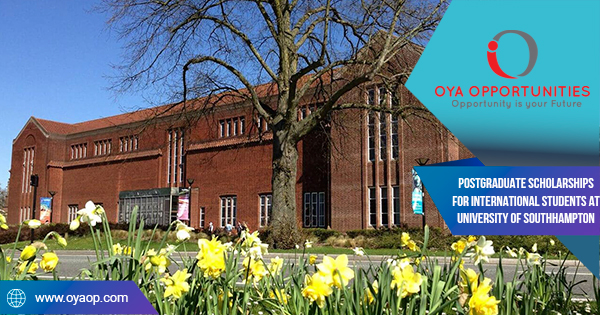 Postgraduate Scholarships for International Students at University of Southhampton