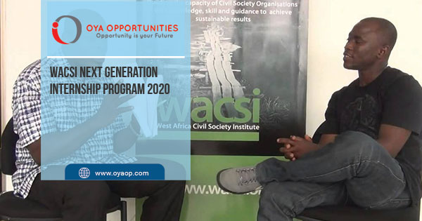 WACSI Next Generation Internship Program 2020