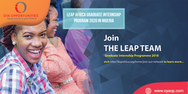 LEAP Africa Graduate Internship Program 2020 in Nigeria