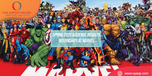 Spring 2020 Audience Insights Internships at Marvel