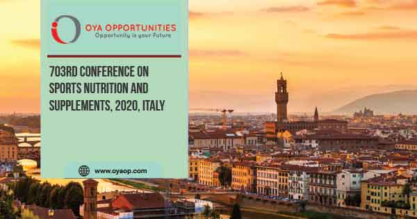 703rd Conference on Sports Nutrition and Supplements, 2020, Italy