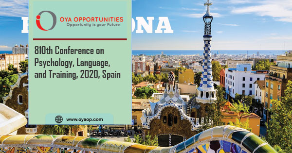 810th Conference on Psychology, Language, and Training, 2020, Spain